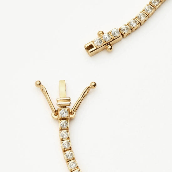 Solid Gold Diamond Tennis Bracelet | 14ct Solid Gold Lab Grown Diamonds Bracelets Missoma 