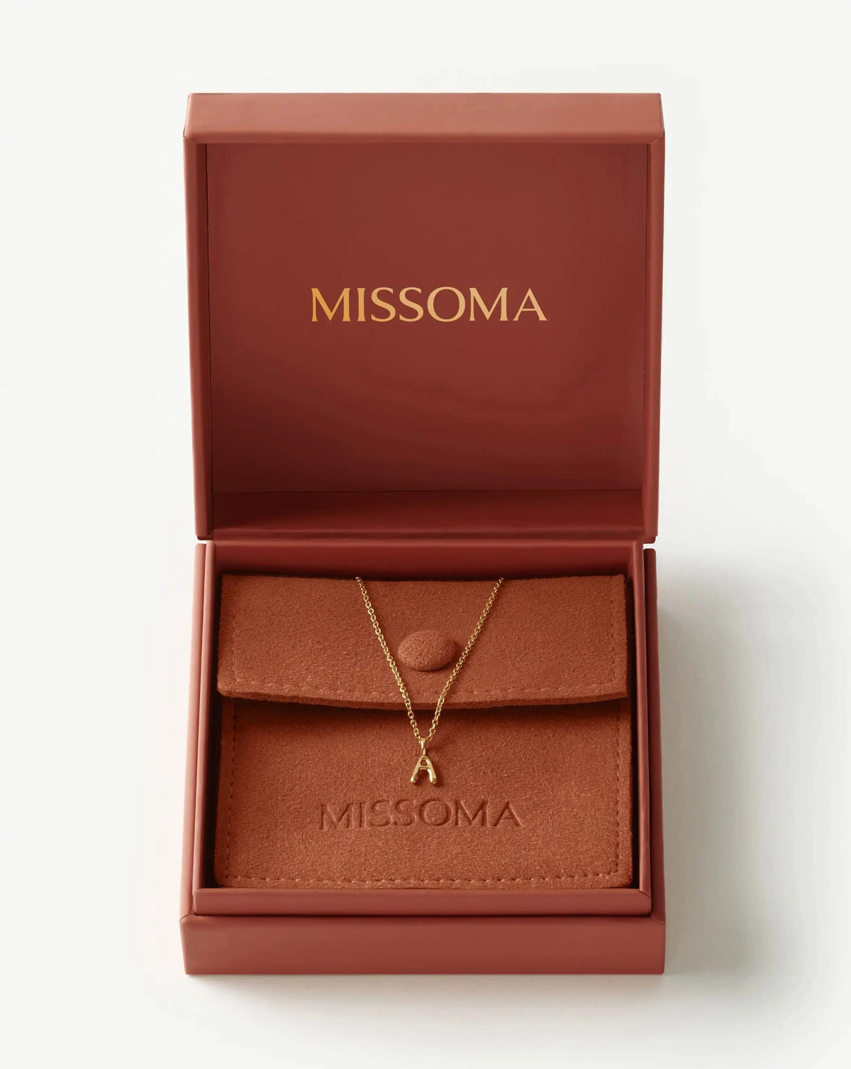 Solid Gold Initial Mini Pendant Necklace - A | 14ct Solid Gold Necklaces Missoma 