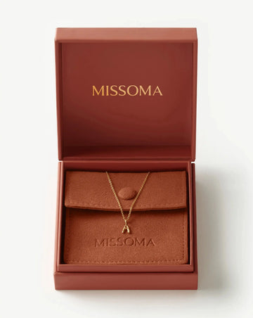 Solid Gold Initial Mini Pendant Necklace - A | 14ct Solid Gold Necklaces Missoma 