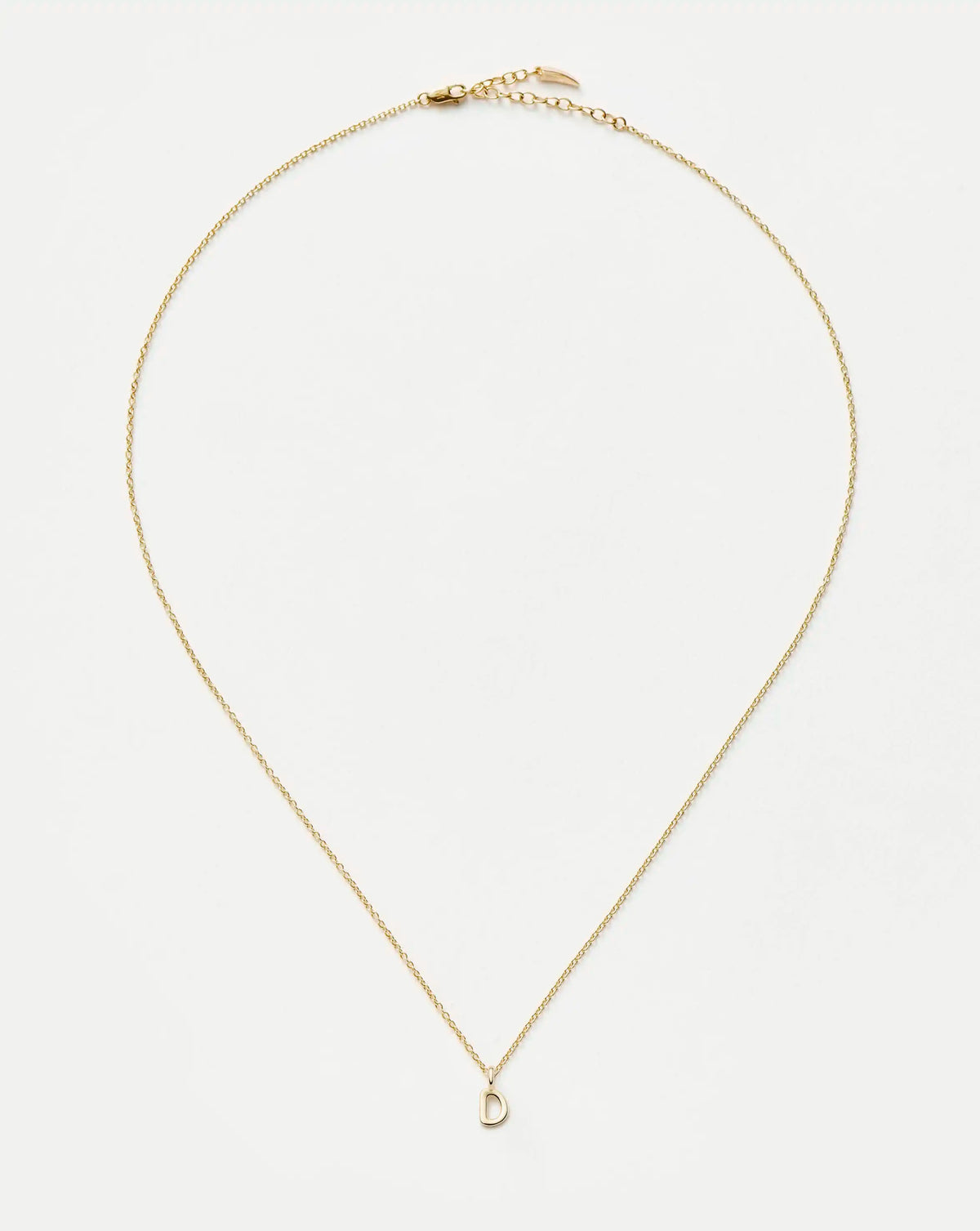 Solid Gold Initial Mini Pendant Necklace - D | 14ct Solid Gold Necklaces Missoma 