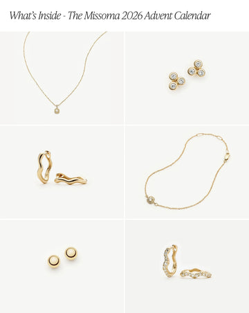 Solid Gold Jewellery Advent Calendar | 9ct Solid Yellow Gold Advent Calendar Missoma 