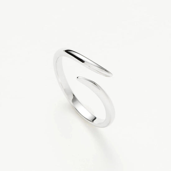 Solid Gold Open Claw Ring | 9ct Solid White Gold Rings Missoma 