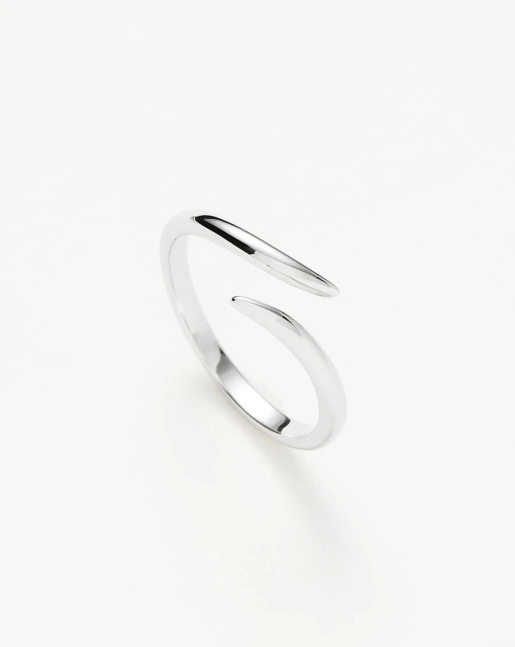 Solid Gold Open Claw Ring | 9ct Solid White Gold Rings Missoma 