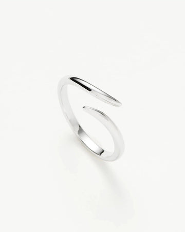 Solid Gold Open Claw Ring | 9ct Solid White Gold Rings Missoma 