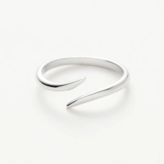 Solid Gold Open Claw Ring | 9ct Solid White Gold Rings Missoma 