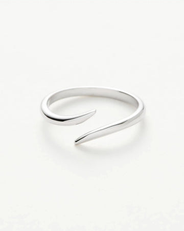 Solid Gold Open Claw Ring | 9ct Solid White Gold Rings Missoma 