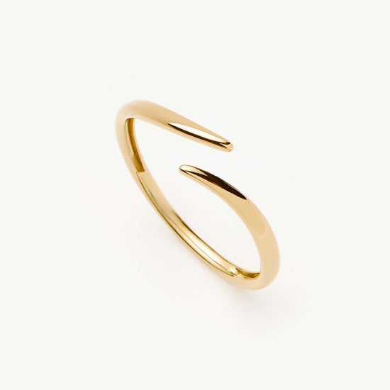 Solid Gold Open Claw Ring | 9ct Solid Yellow Gold Rings Missoma 