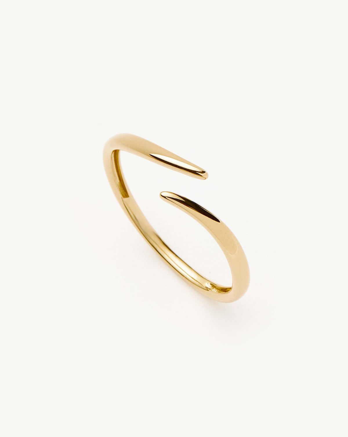 Solid Gold Open Claw Ring | 9ct Solid Yellow Gold Rings Missoma 