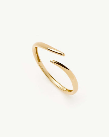 Solid Gold Open Claw Ring | 9ct Solid Yellow Gold Rings Missoma 