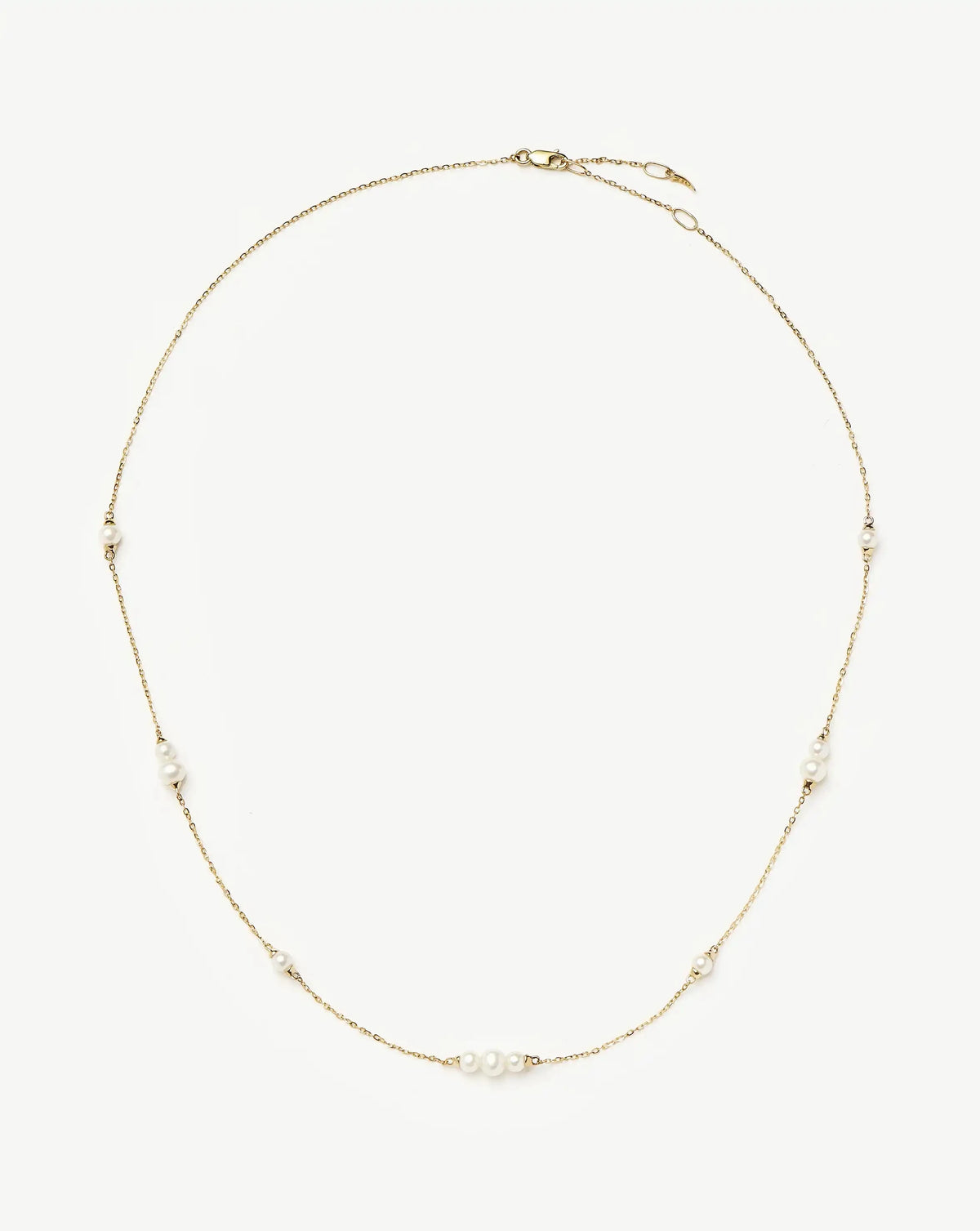 Solid Gold Pearl Chain Necklace | 14ct Solid Gold/Pearl Necklaces Missoma 