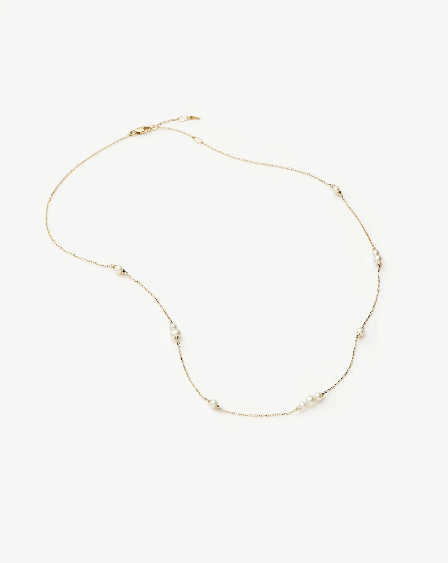 Solid Gold Pearl Chain Necklace | 14ct Solid Gold/Pearl Necklaces Missoma 