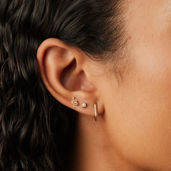 Solid Gold Pearl Stud Earrings | 14ct Solid Gold/Pearl Earrings Missoma 
