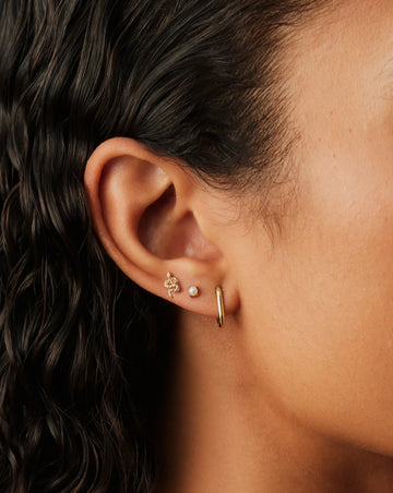 Solid Gold Pearl Stud Earrings | 14ct Solid Gold/Pearl Earrings Missoma 