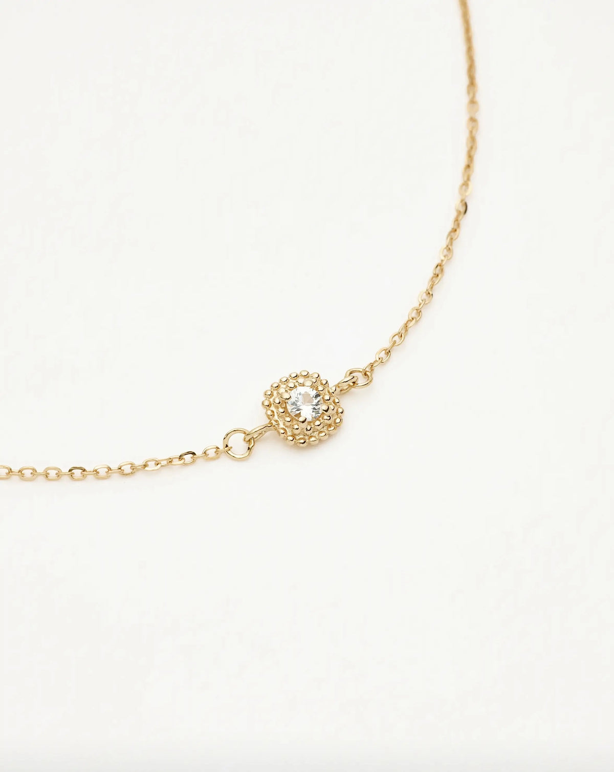 Solid Gold Sapphire Baya Bracelet | 9ct Solid Yellow Gold/Lab Grown White Sapphire Bracelets Missoma 
