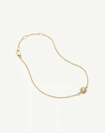 Solid Gold Sapphire Baya Bracelet | 9ct Solid Yellow Gold/Lab Grown White Sapphire Bracelets Missoma 