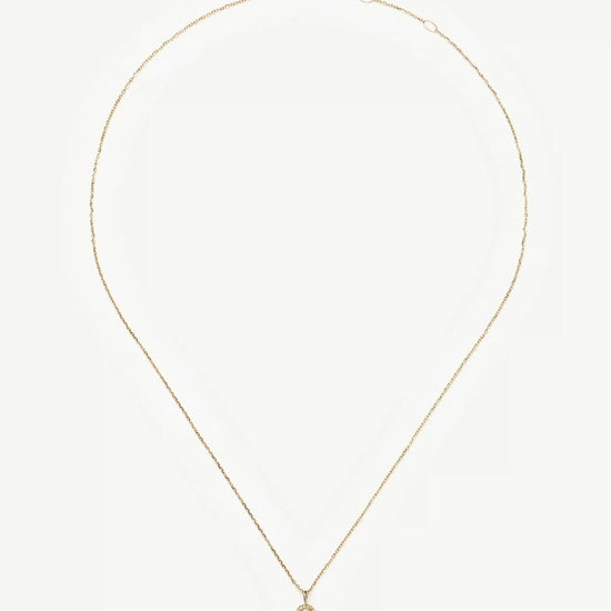 Solid Gold Sapphire Baya Pendant Necklace | 9ct Solid Yellow Gold/Lab Grown White Sapphire Necklaces Missoma 