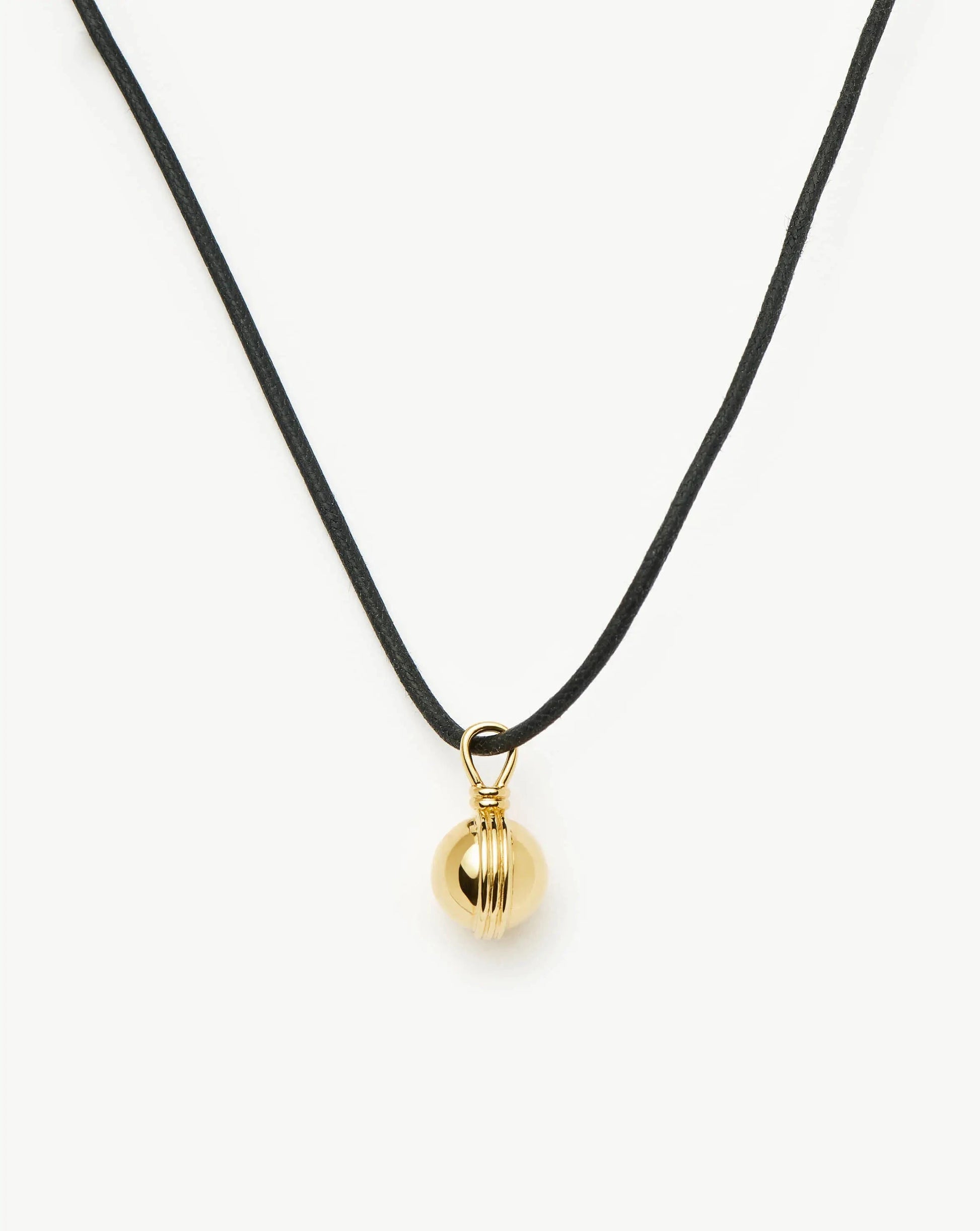 Sphere Pendant Cord Necklace | 18ct Gold Plated Necklaces Missoma 
