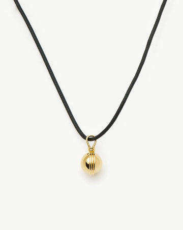 Sphere Pendant Cord Necklace | 18ct Gold Plated Necklaces Missoma 