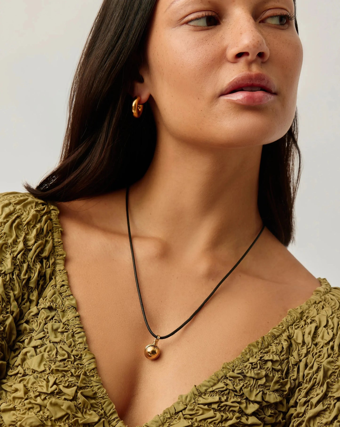 Sphere Pendant Cord Necklace | 18ct Gold Plated Necklaces Missoma 