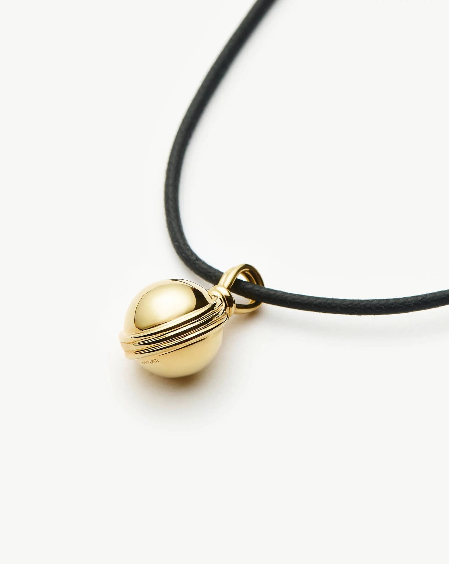 Sphere Pendant Cord Necklace | 18ct Gold Plated Necklaces Missoma 