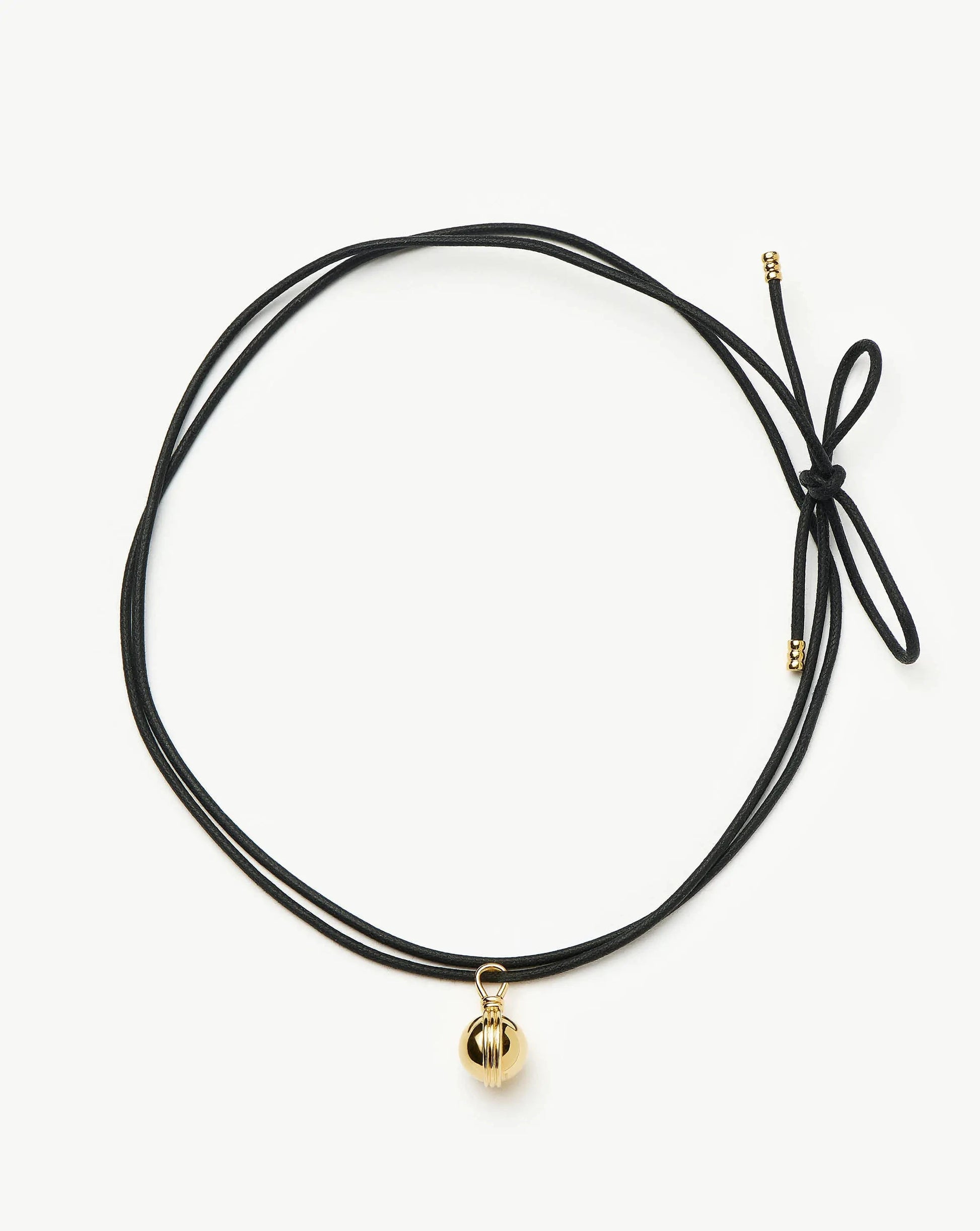 Sphere Pendant Cord Necklace | 18ct Gold Plated Necklaces Missoma 