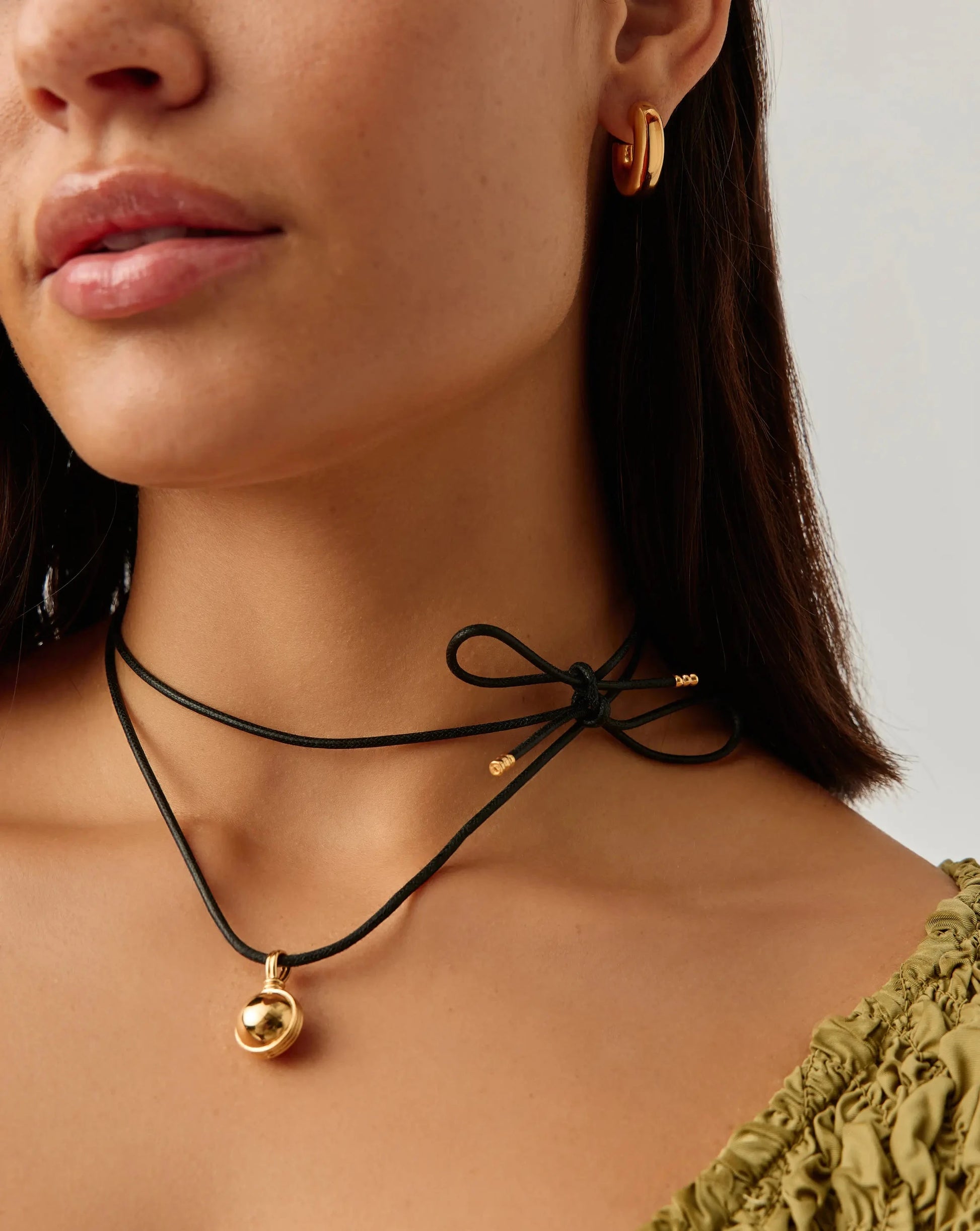 Sphere Pendant Cord Necklace | 18ct Gold Plated Necklaces Missoma 