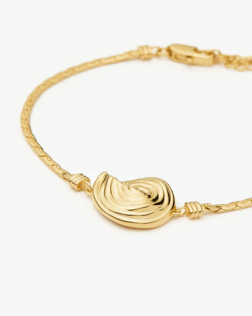 Spiral Cobra Chain Bracelet | 18ct Gold Plated Bracelets Missoma 