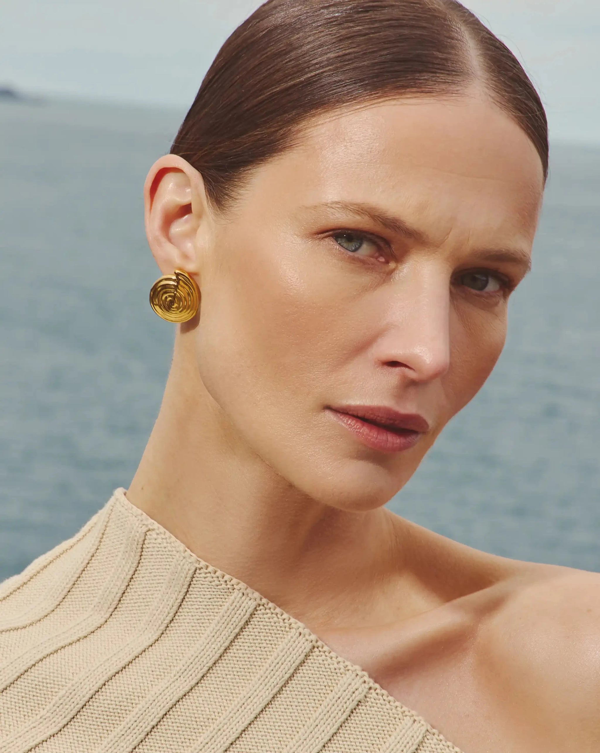Spiral Detachable Pearl Drop Earrings | 18ct Gold Plated Earrings Missoma 