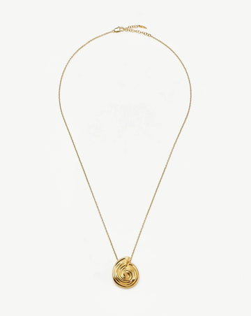 Spiral Large Pendant Necklace | 18ct Gold Plated Necklaces Missoma 