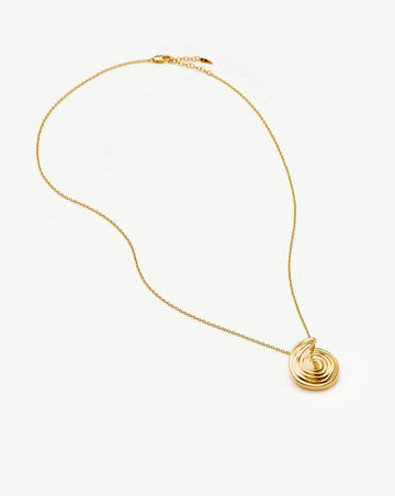 Spiral Large Pendant Necklace | 18ct Gold Plated Necklaces Missoma 