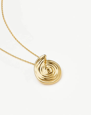 Spiral Large Pendant Necklace | 18ct Gold Plated Necklaces Missoma 