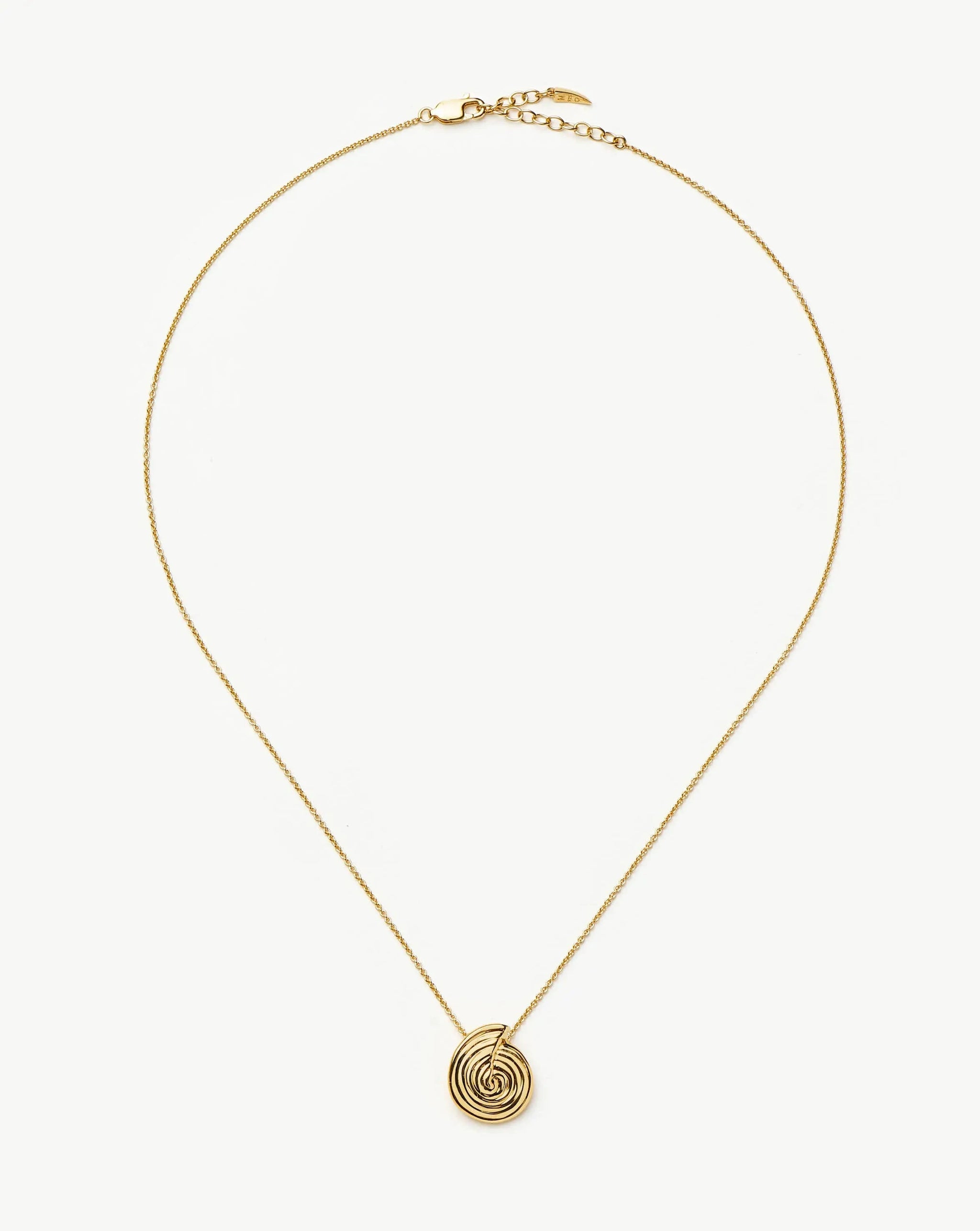 Spiral Mini Pendant Necklace | 18ct Gold Plated Necklaces Missoma 
