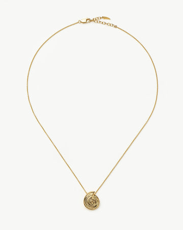 Spiral Mini Pendant Necklace | 18ct Gold Plated Necklaces Missoma 