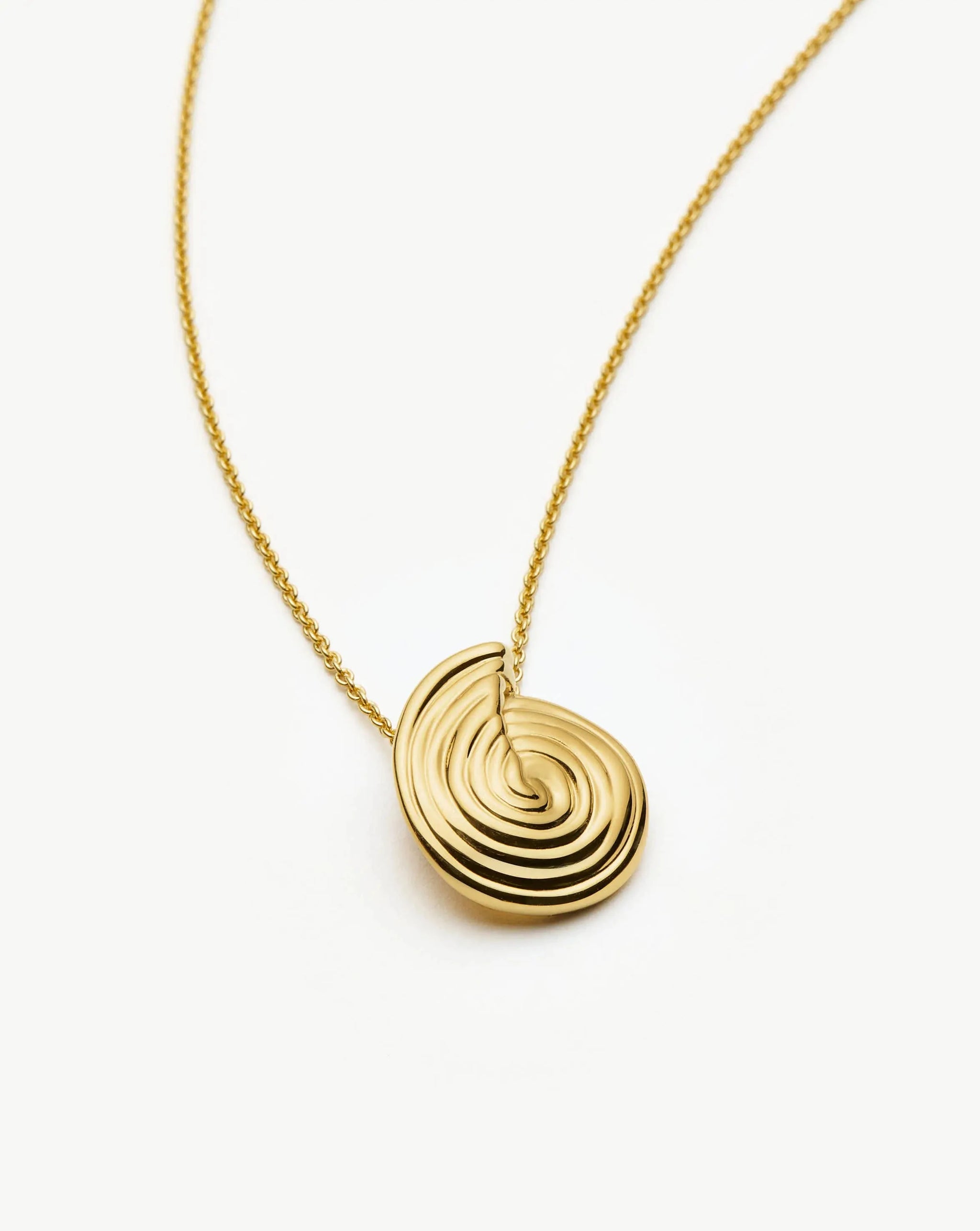 Spiral Mini Pendant Necklace | 18ct Gold Plated Necklaces Missoma 