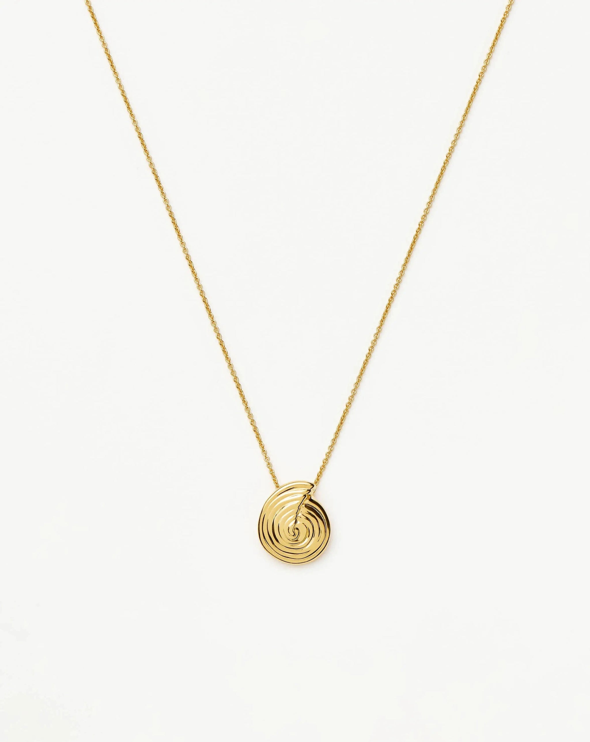 Spiral Mini Pendant Necklace | 18ct Gold Plated Necklaces Missoma 
