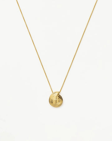 Spiral Mini Pendant Necklace | 18ct Gold Plated Necklaces Missoma 