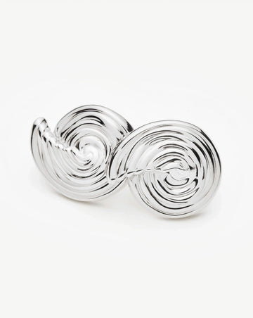 Spiral Small Stud Earrings | Silver Plated Earrings Missoma 