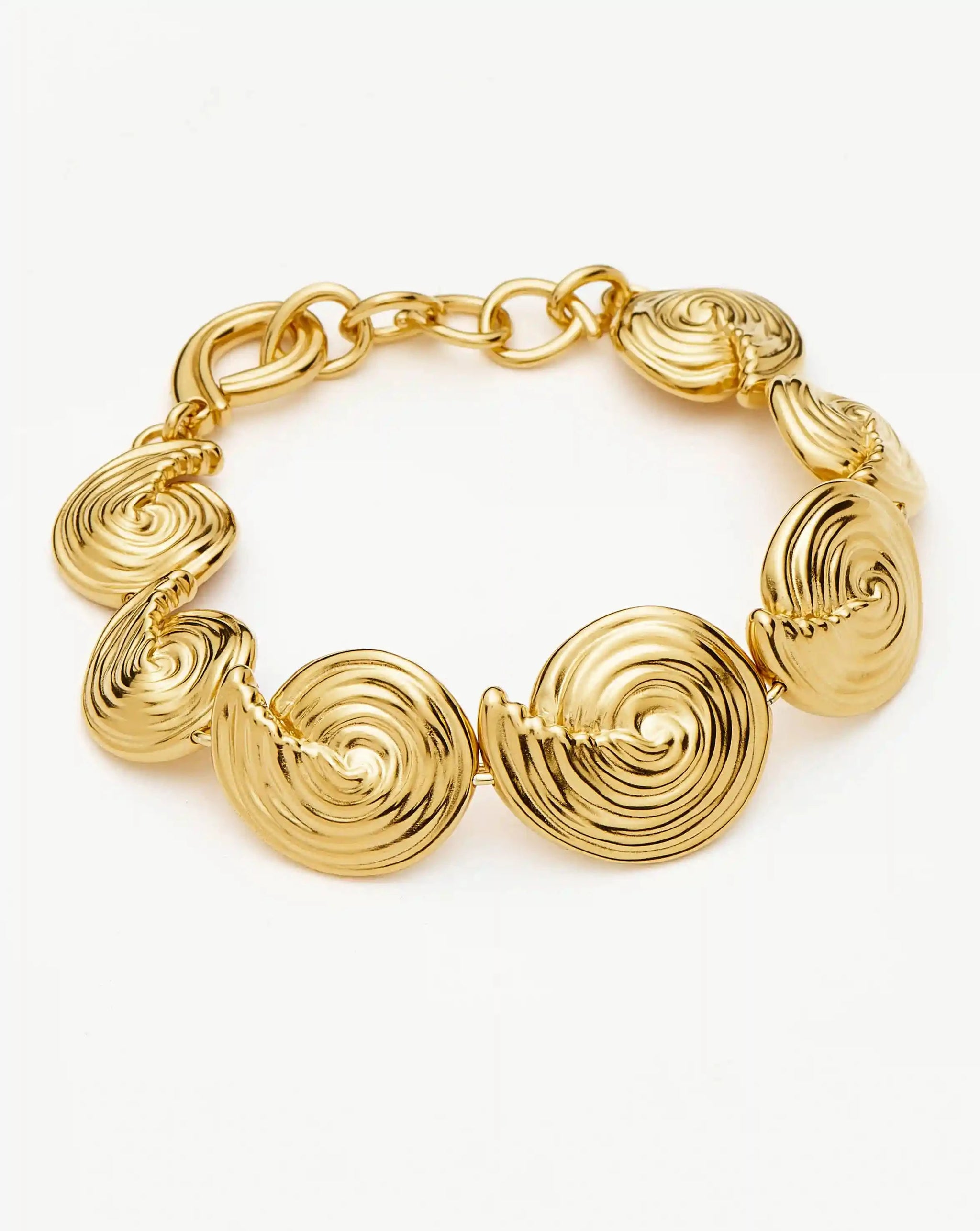 Spiral Statement Chain Bracelet | 18ct Gold Plated Bracelets Missoma 