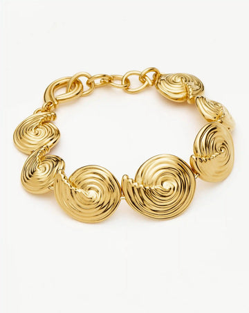 Spiral Statement Chain Bracelet | 18ct Gold Plated Bracelets Missoma 