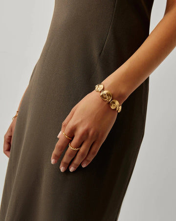 Spiral Statement Chain Bracelet | 18ct Gold Plated Bracelets Missoma 