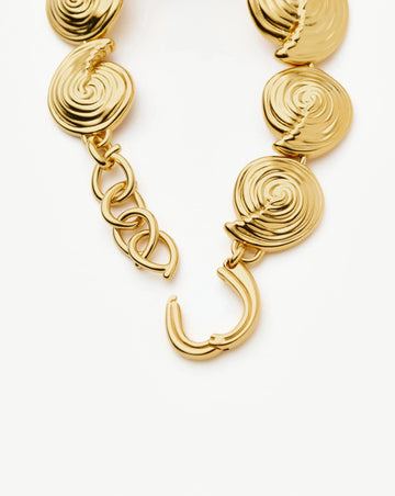 Spiral Statement Chain Bracelet | 18ct Gold Plated Bracelets Missoma 