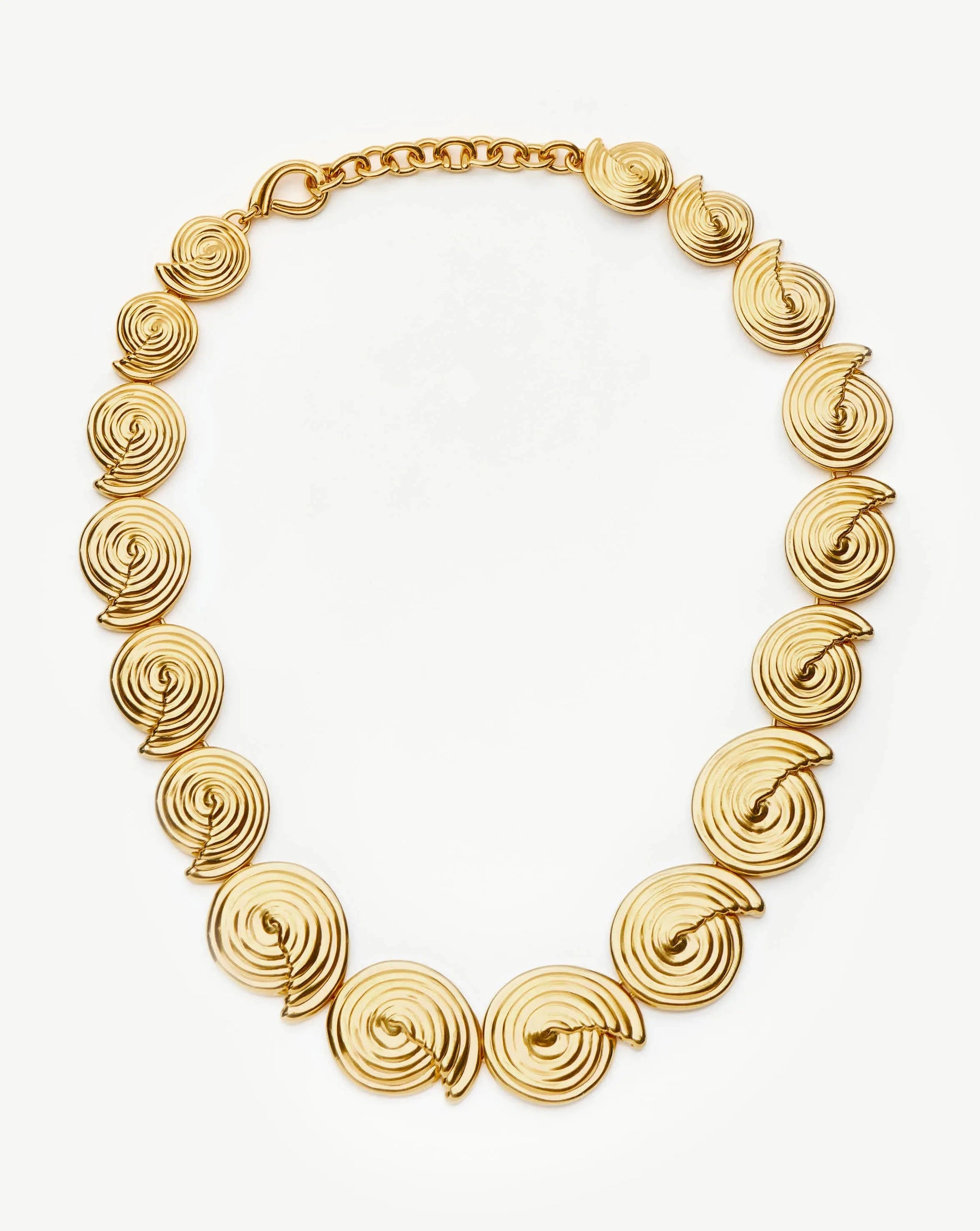 Spiral Statement Chain Necklace | 18ct Gold Plated Necklaces Missoma 