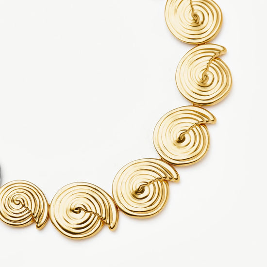Spiral Statement Chain Necklace | 18ct Gold Plated Necklaces Missoma 