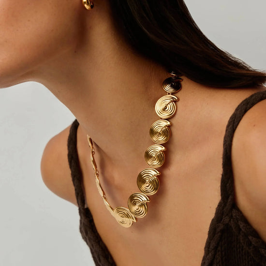 Spiral Statement Chain Necklace | 18ct Gold Plated Necklaces Missoma 