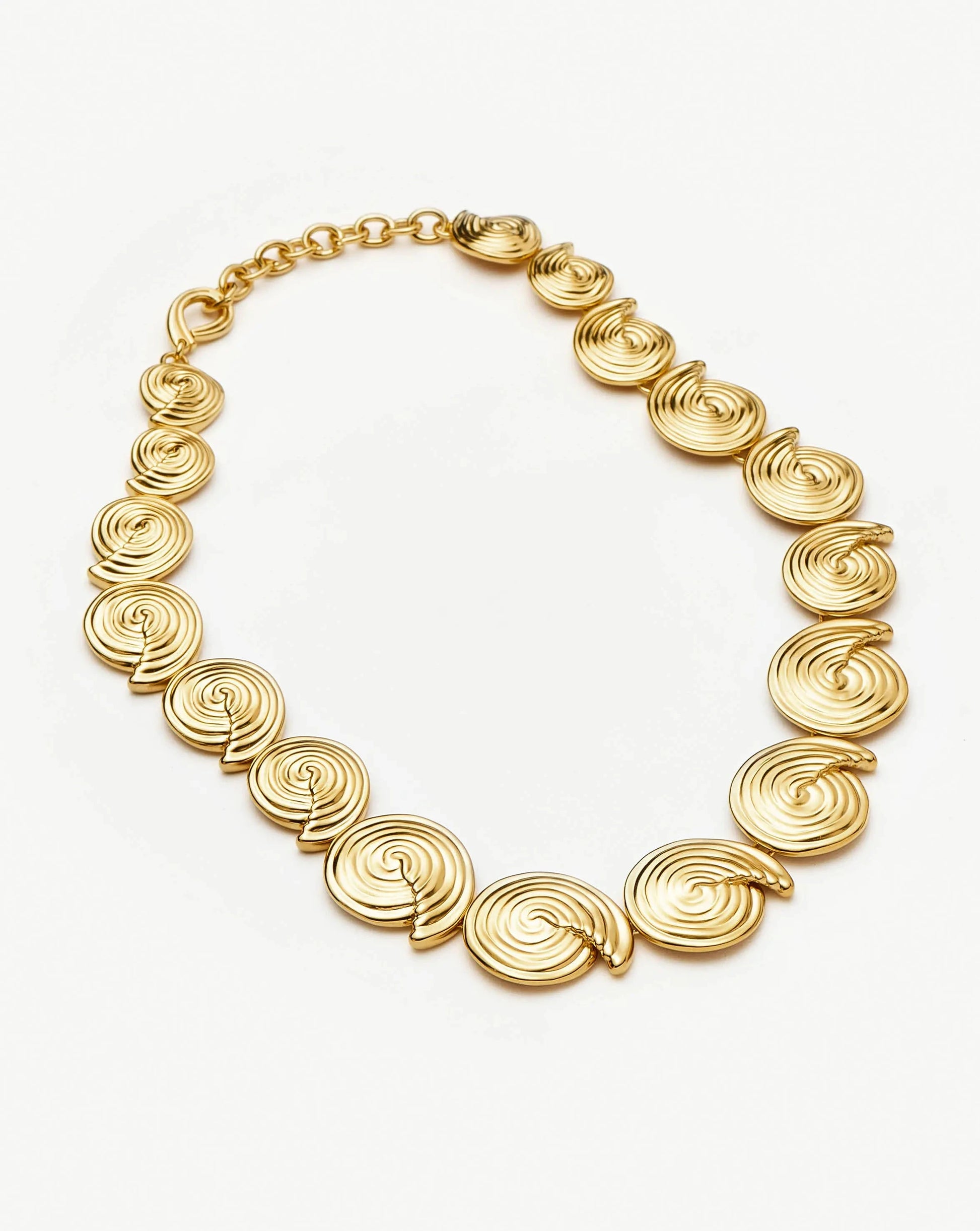 Spiral Statement Chain Necklace | 18ct Gold Plated Necklaces Missoma 