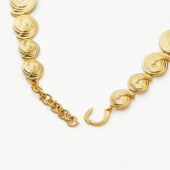 Spiral Statement Chain Necklace | 18ct Gold Plated Necklaces Missoma 
