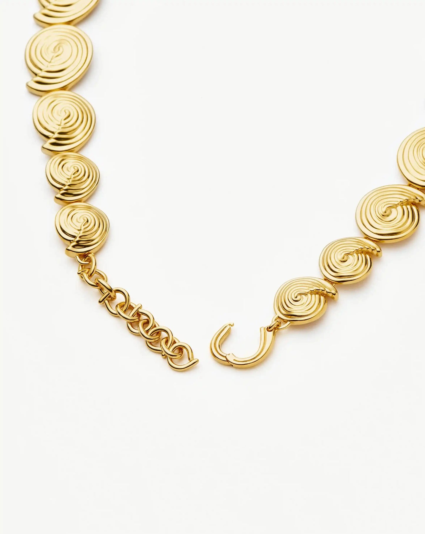 Spiral Statement Chain Necklace | 18ct Gold Plated Necklaces Missoma 