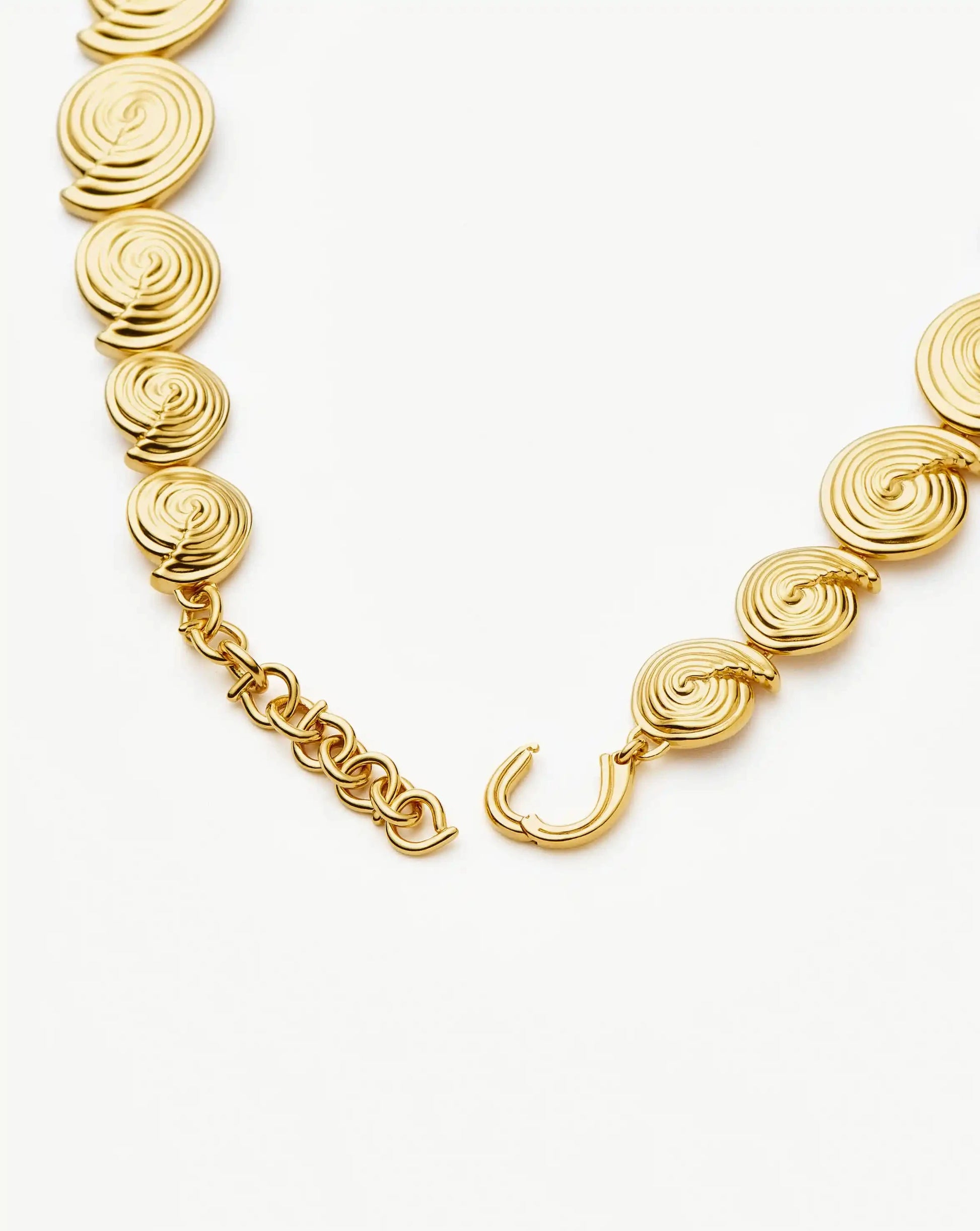 Spiral Statement Chain Necklace | 18ct Gold Plated Necklaces Missoma 