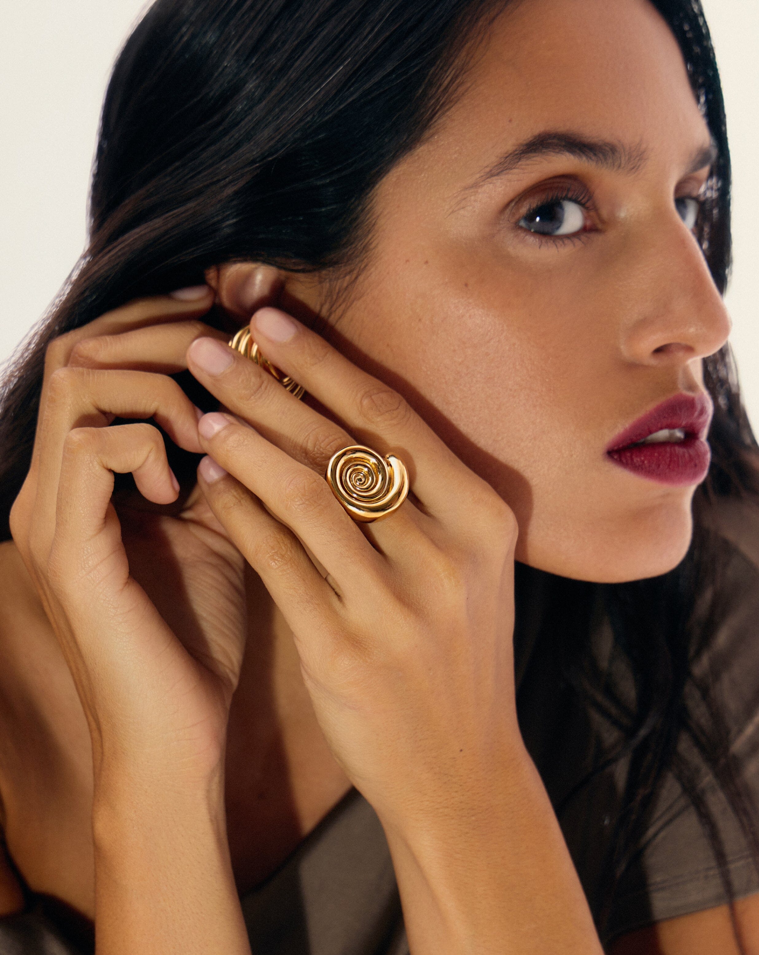 Spiral Statement Ring | 18ct Gold Plated Rings Missoma 