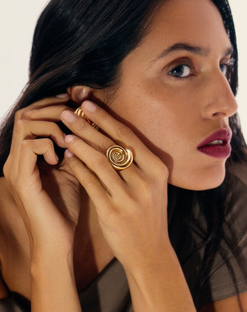 Spiral Statement Ring | 18ct Gold Plated Rings Missoma 